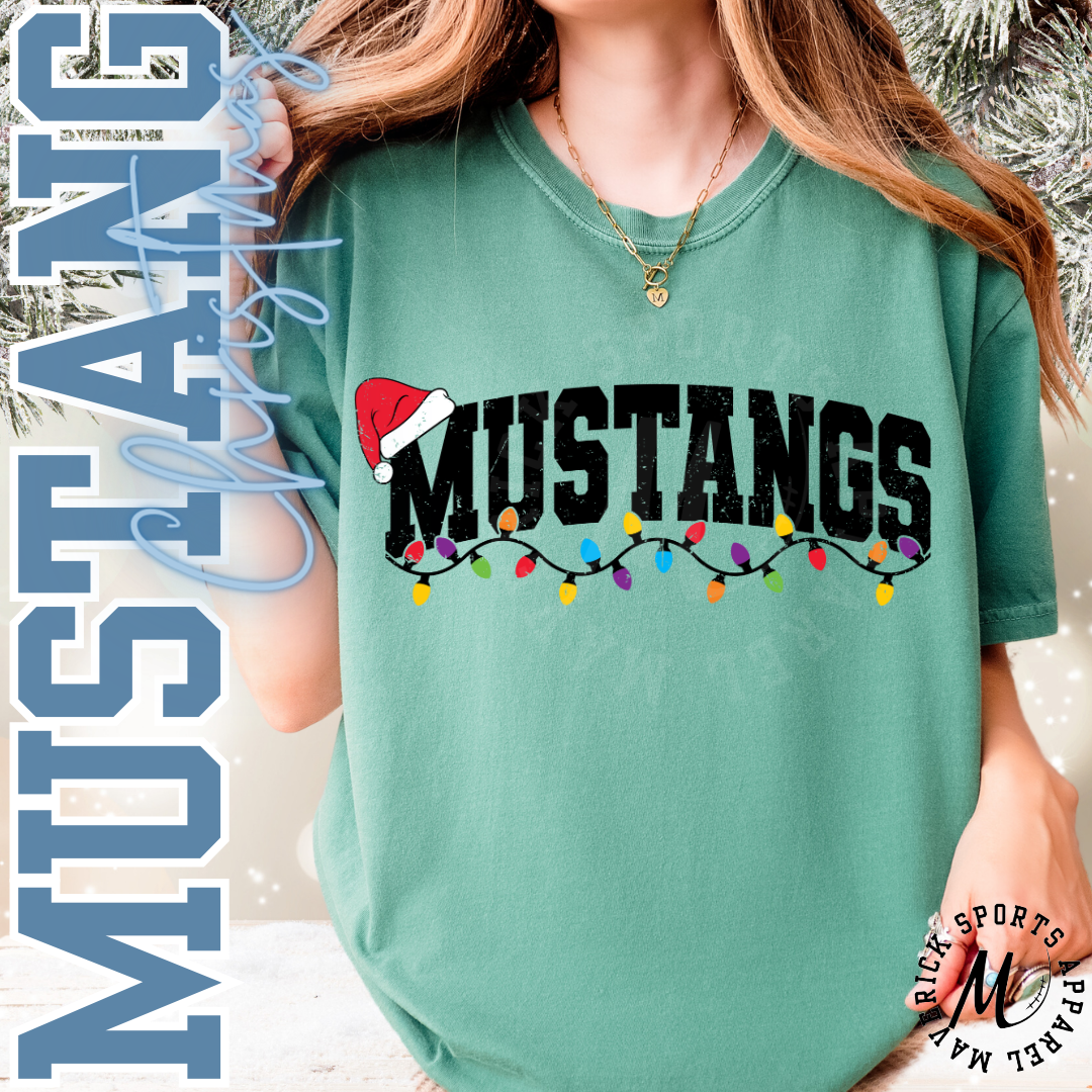 Mustangs Christmas Lights