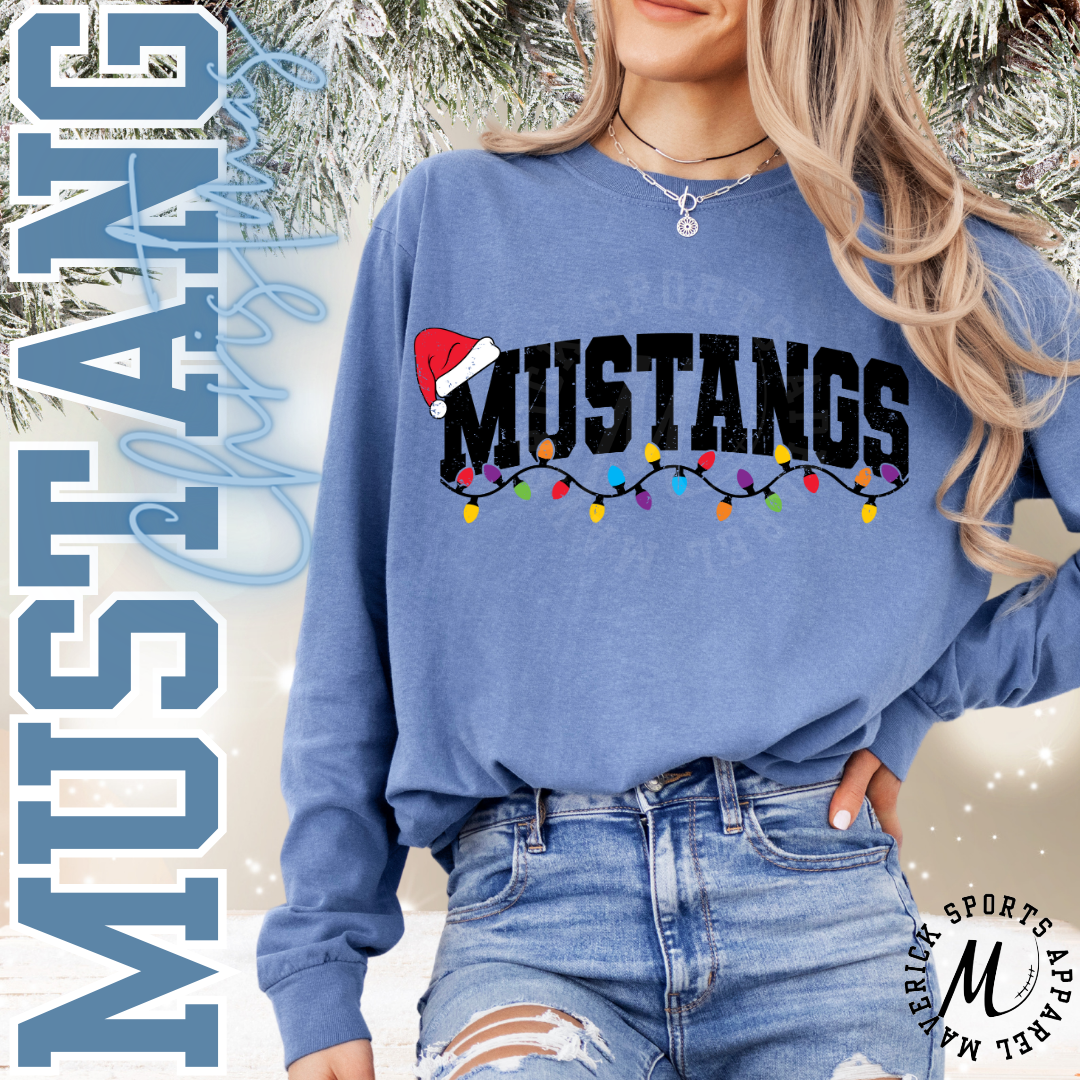 Mustangs Christmas Lights