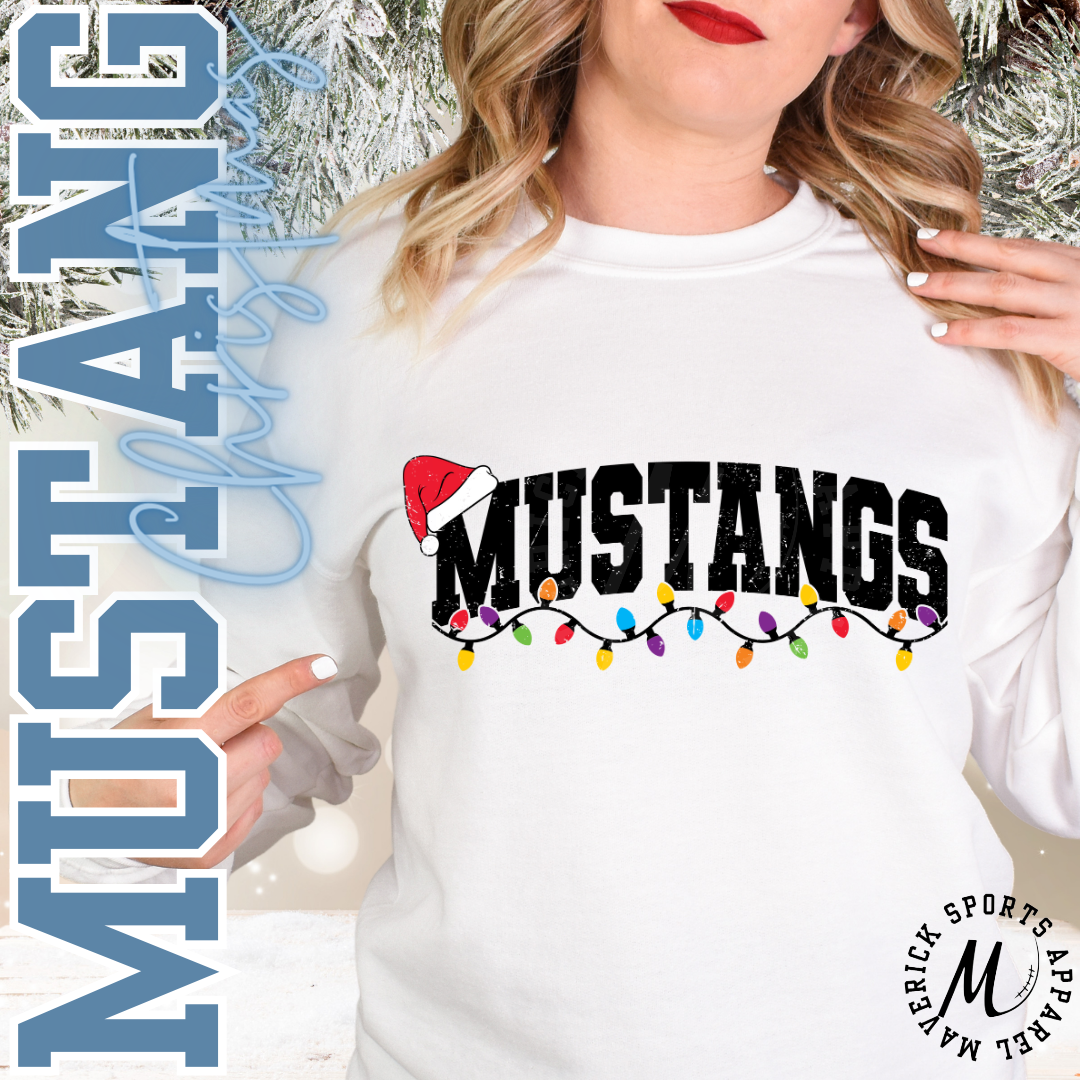 Mustangs Christmas Lights