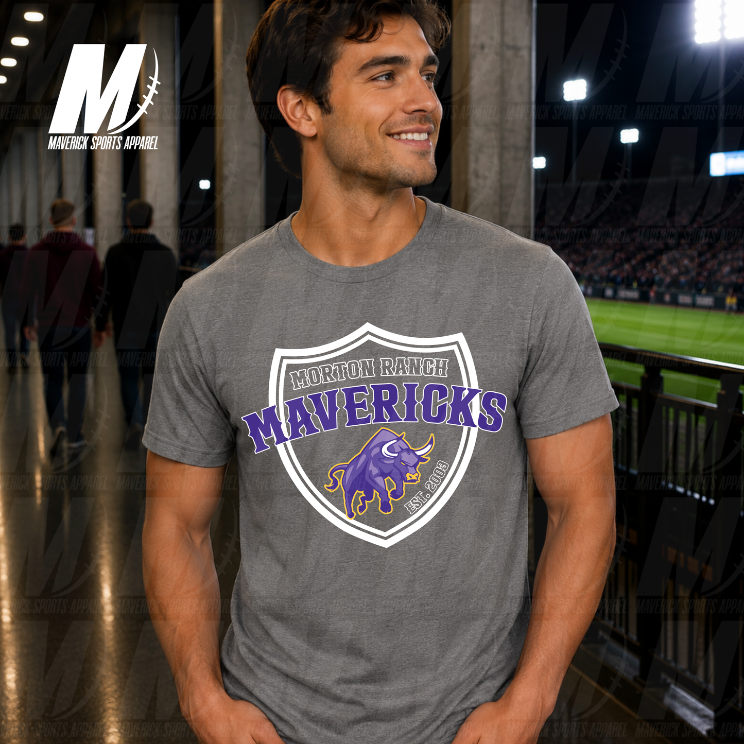 Morton Ranch Mavericks Vintage Shield – Soft Tek Series