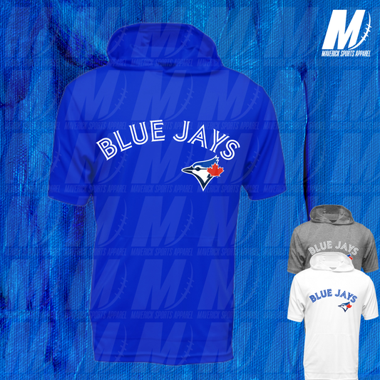 Blue Jays Xtreme Tek Short Sleeve Hooded Drifit