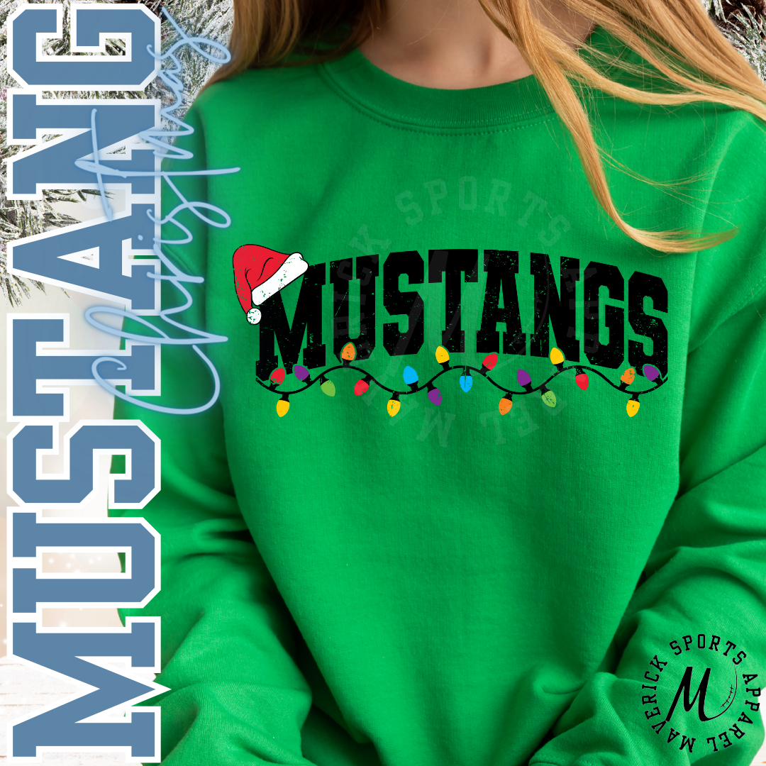 Mustangs Christmas Lights