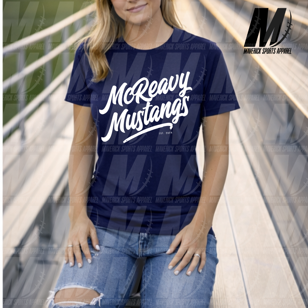 McReavy Mustangs Heritage Script – Soft Tek Series