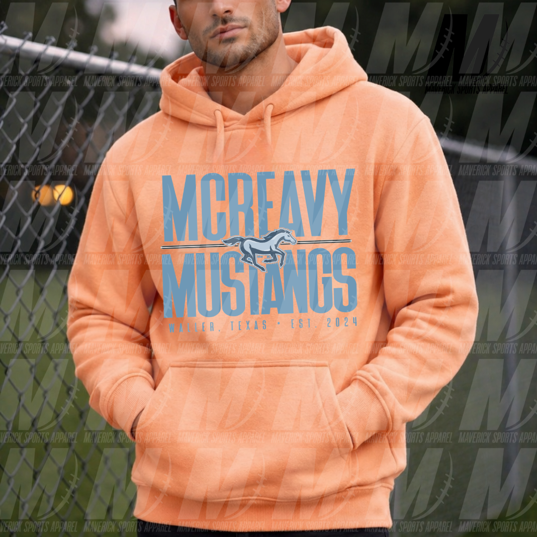 McReavy Mustangs Baseline – Hyperactive Fleece Hoodie