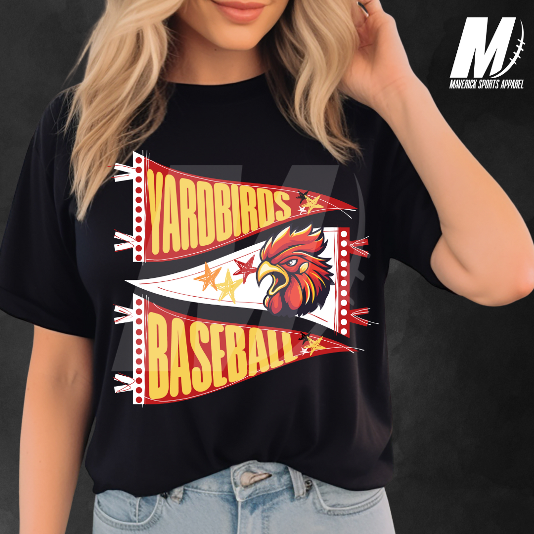 Yardbirds Baseball Pennant Tee