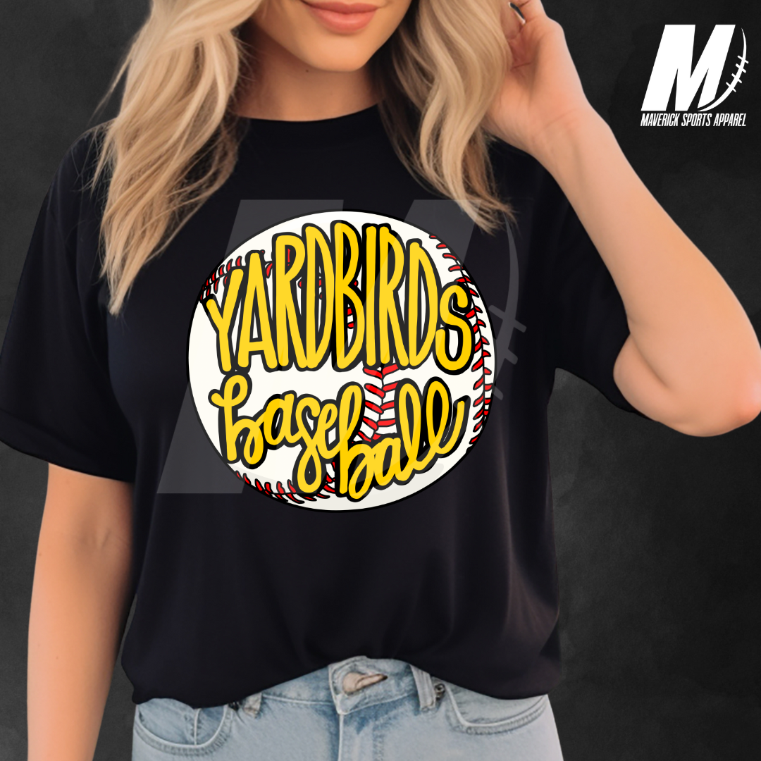 Yardbirds Hand Drawn Baseball Tee