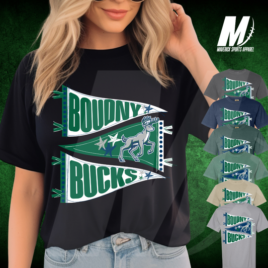 Boudny Bucks Hand-Drawn Pennant Tee – Comfort Colors®