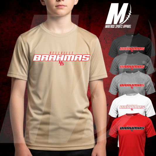 Bellville Brahmas Block Letter Tee – Xtreme Tek Dri-Fit