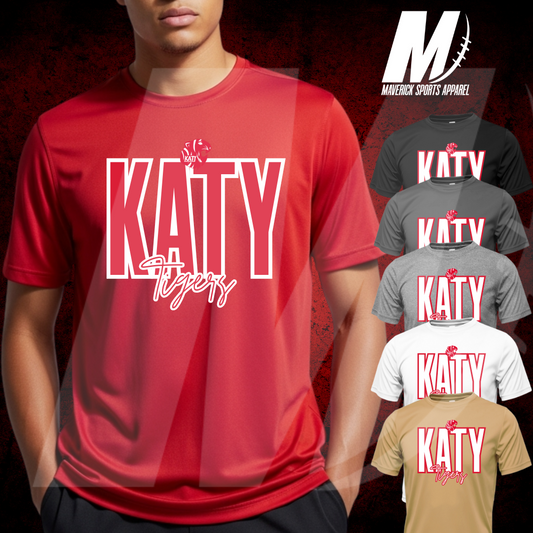 Katy Tigers Bold Script Tee – Xtreme Tek Dri-Fit