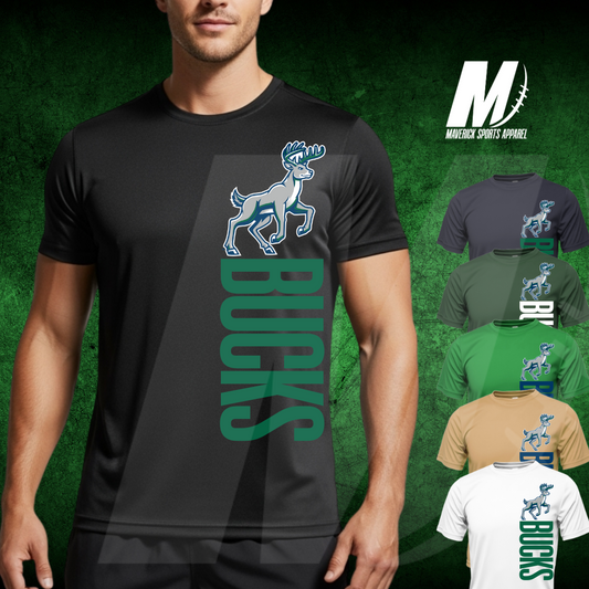 Bucks Vertical Mascot Tee – Xtreme Tek Dri-Fit