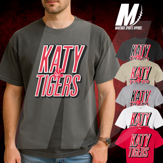 Katy Tigers Stacked Comfort Colors® Tee