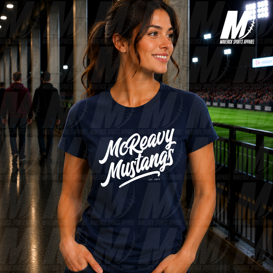 Turlington Tigers Heritage Script – Soft Tek Series in Navy