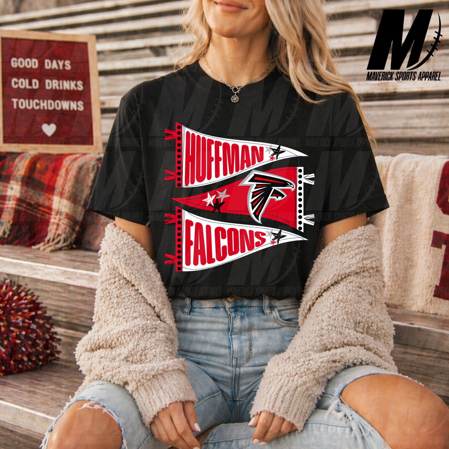 McReavy Mustangs Game Day Pennant Tee – All Styles Collection