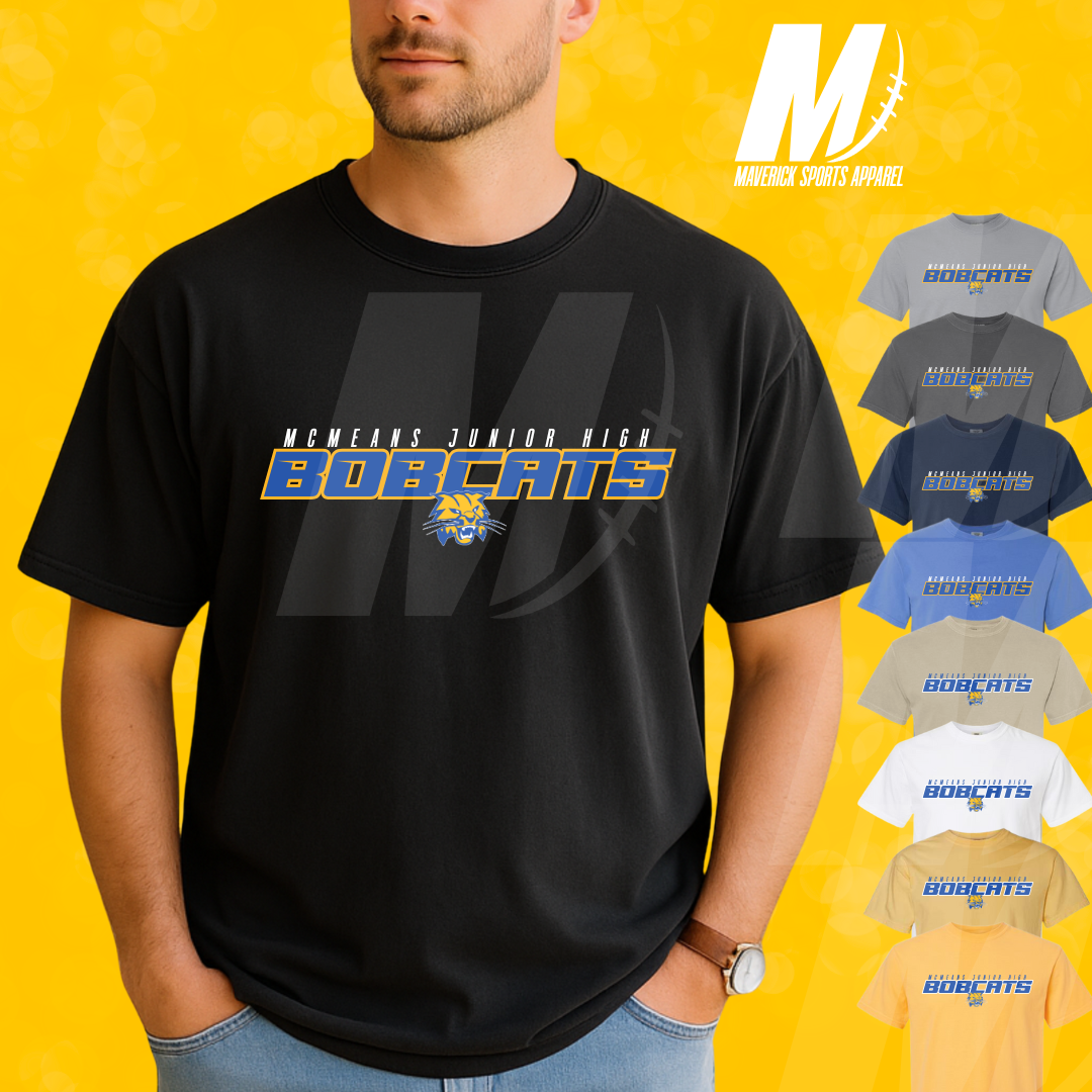 McMeans Bobcats Block Letter Tee – Comfort Colors®