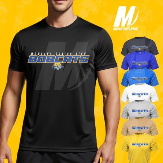 McMeans Bobcats Block Letter Tee – Xtreme Tek Dri-Fit