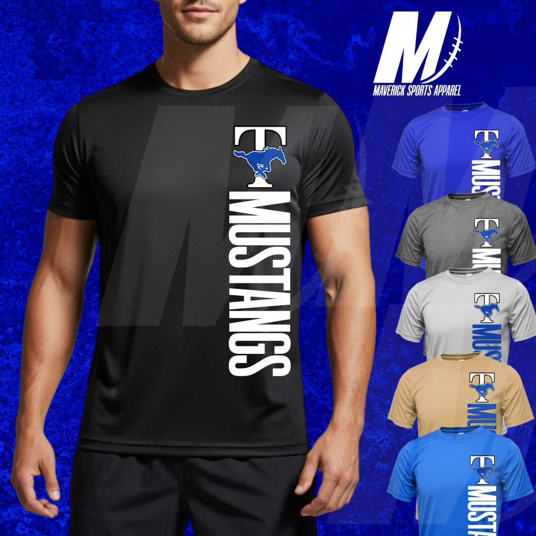 Taylor Mustangs Vertical Mascot Tee – Xtreme Tek Dri-Fit