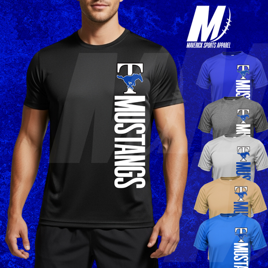Taylor Mustangs Vertical Mascot Tee – Xtreme Tek Dri-Fit