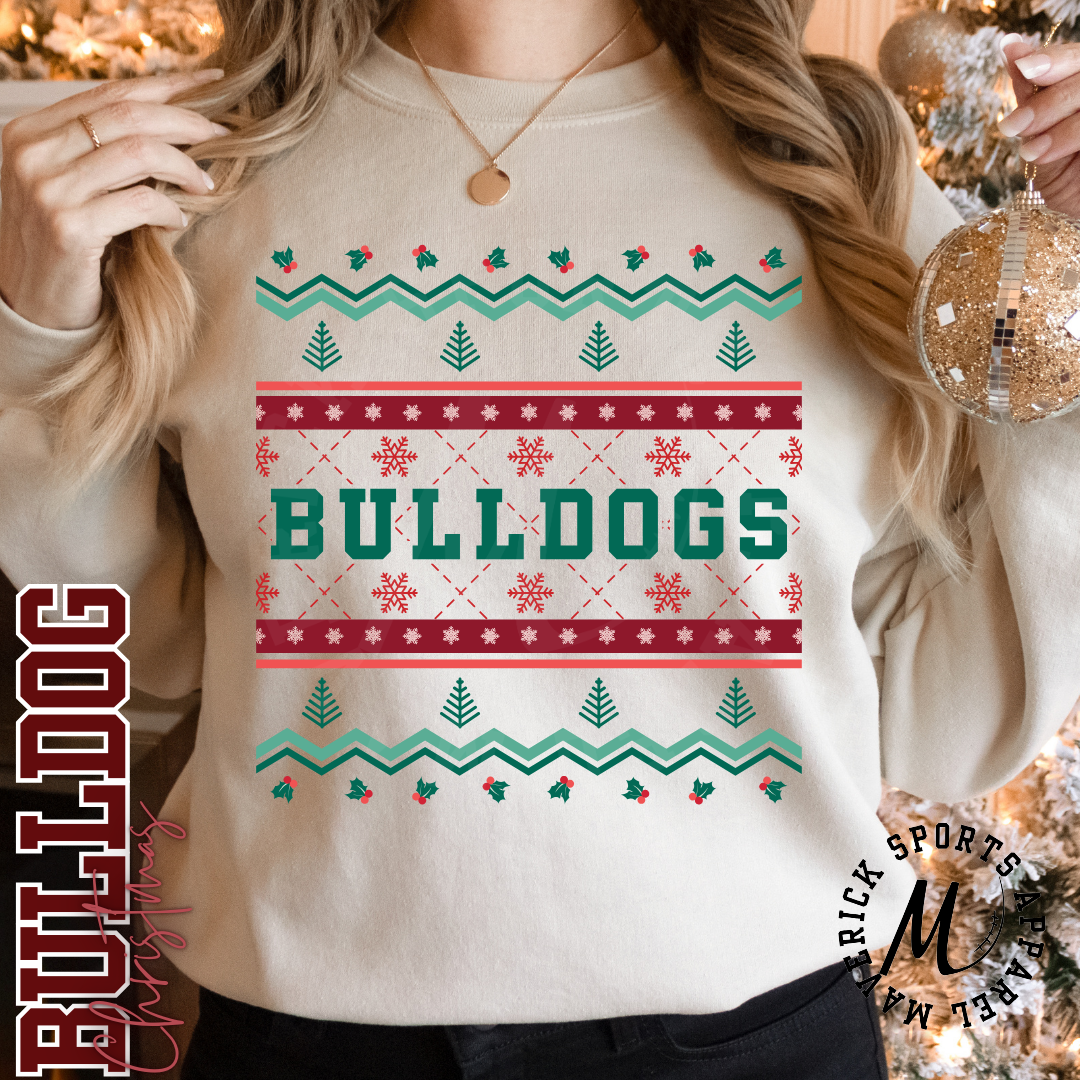 Bulldogs Ugly Christmas Sweater