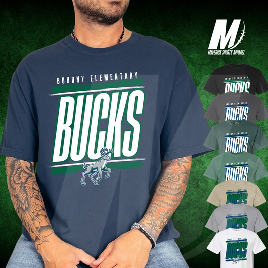 Boudny Bucks Varsity Comfort Colors® Tee