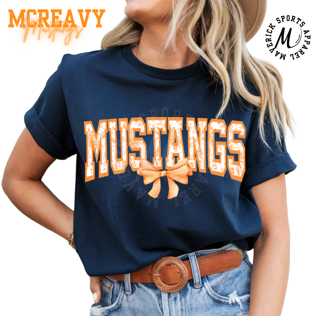 McReavy Mustangs Floral Varsity