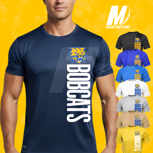Bobcats Vertical Mascot Tee – Xtreme Tek Dri-Fit