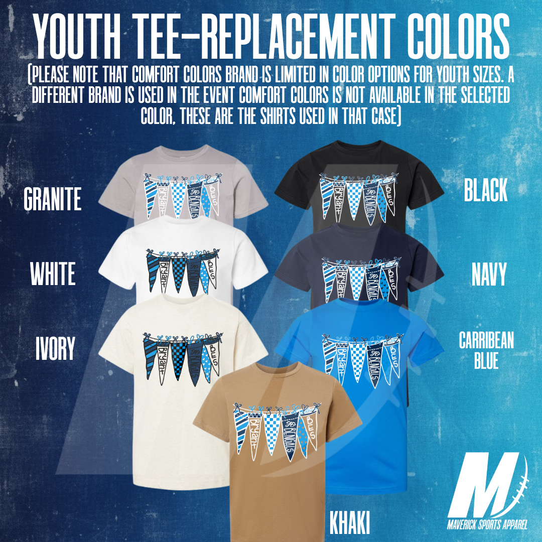 Bryant Bengals Hand Drawn Pennant Banner – Comfort Colors® Tee