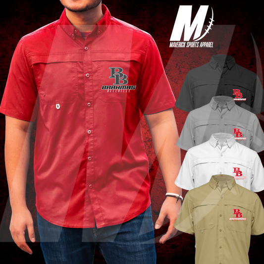 Bellville Brahmas Men’s Short Sleeve Fishing Shirt