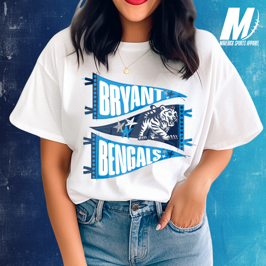 Bryant Bengals Hand-Drawn Pennant – Comfort Colors® Tee