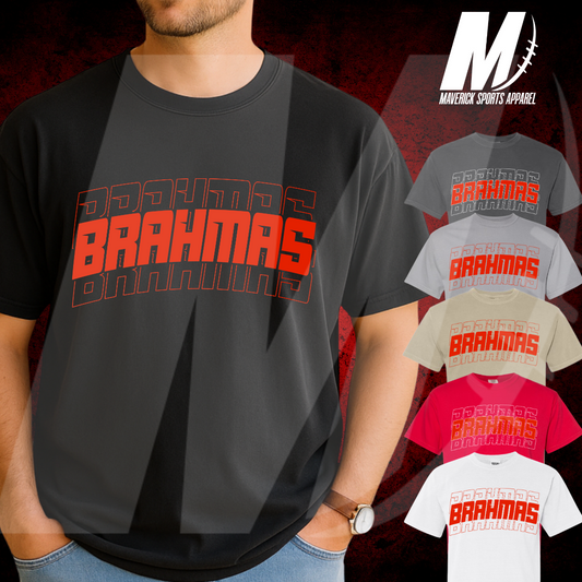 Brahmas Stacked Comfort Colors® Tee