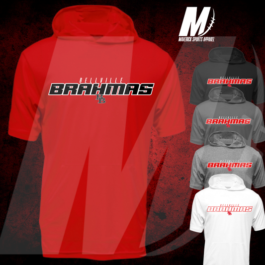Bellville Brahmas Xtreme-Tek Short Sleeve Hood