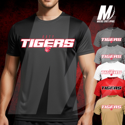 Katy Tigers Block Letter Tee – Xtreme Tek Dri-Fit