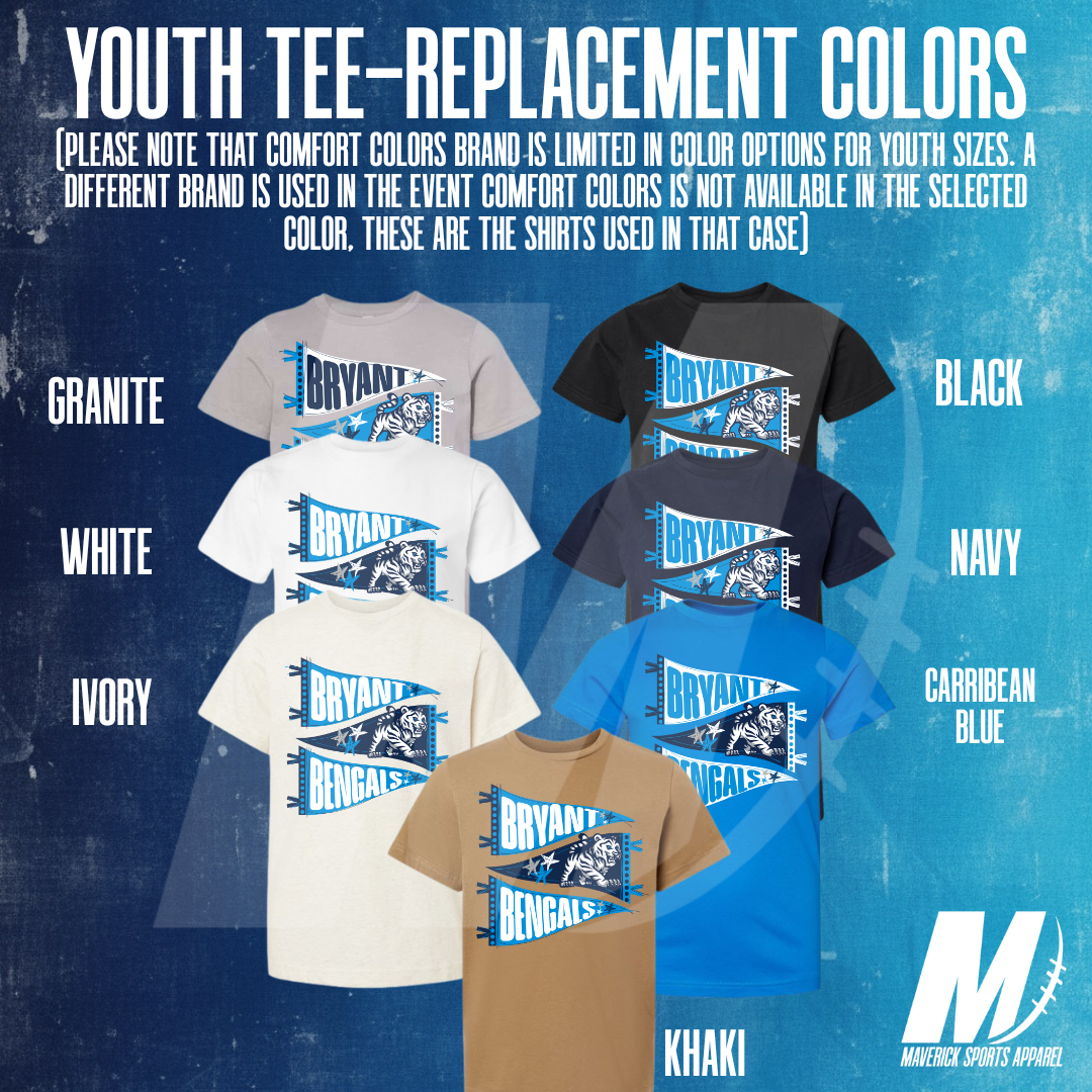 Bryant Bengals Hand-Drawn Pennant – Comfort Colors® Tee