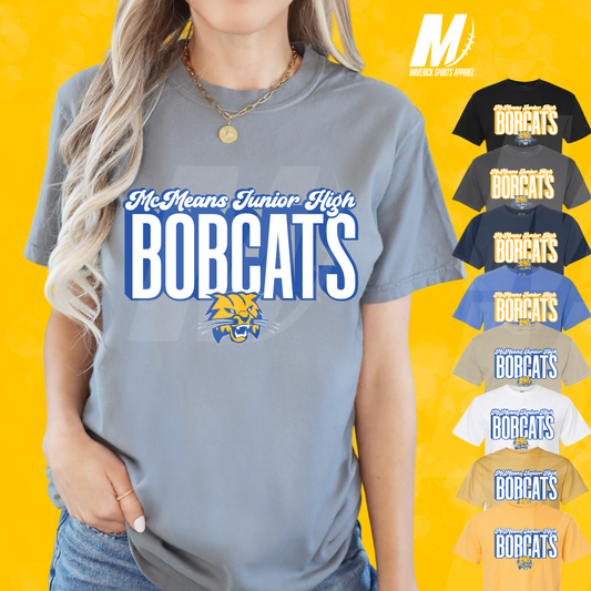 McMeans Bobcats Block Script Comfort Colors® Tee