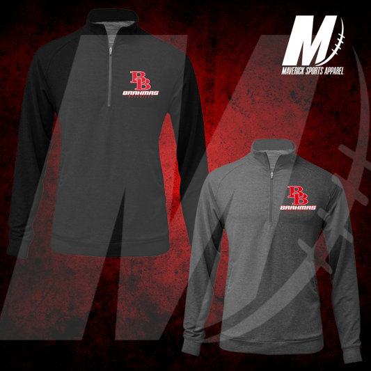 Bellville Brahmas Tri-Blend 1/4 Zip Pullover