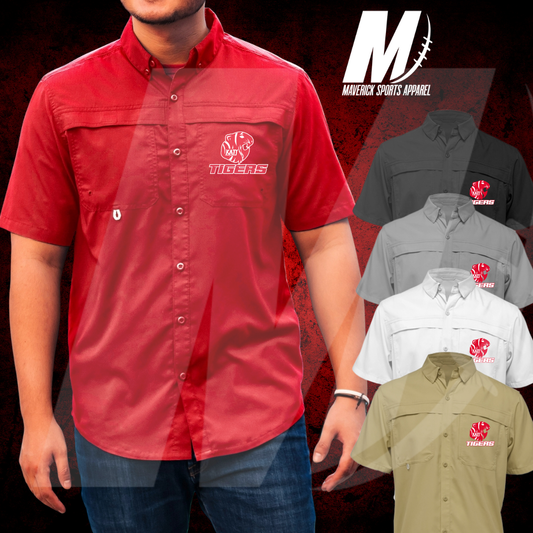 Katy Tigers Men’s Short Sleeve Fishing Shirt