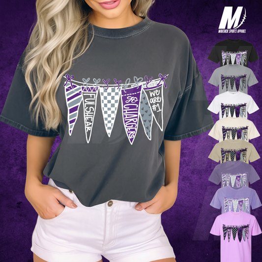 Fulshear Chargers Pennant Banner Tee – Comfort Colors®