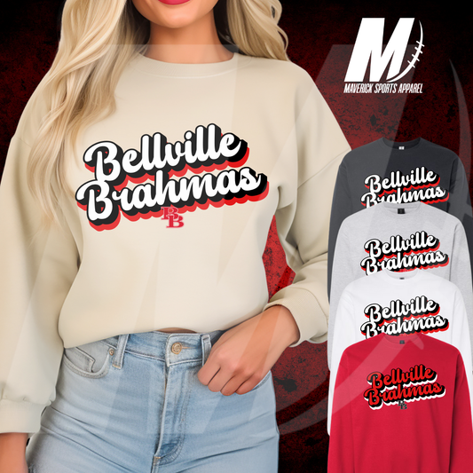 Bellville Brahmas Vintage Crewneck Sweatshirt