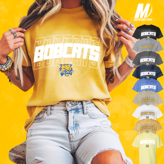 Bobcats Stacked Comfort Colors® Tee