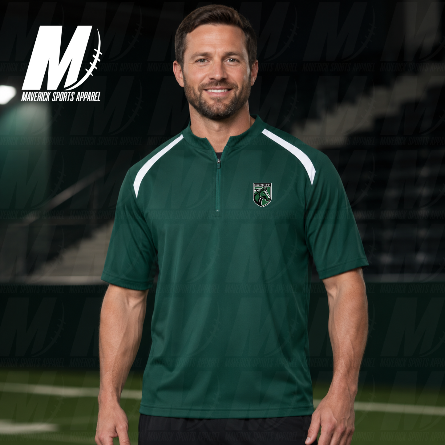 Cardiff Colts Men's Clubhouse Short Sleeve Quarter-Zip Pullover
