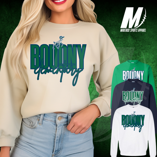 Boudny Bucks Bold Script Crewneck Sweatshirt