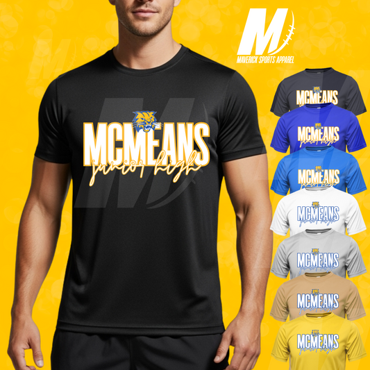 McMeans JH Bold Script Tee – Xtreme Tek Dri-Fit