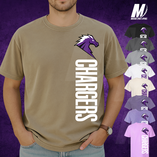 Fulshear Chargers Vertical Mascot Tee – Comfort Colors®