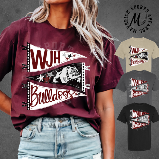 Waller Junior High Hand-Drawn Pennant Tee – Comfort Colors®