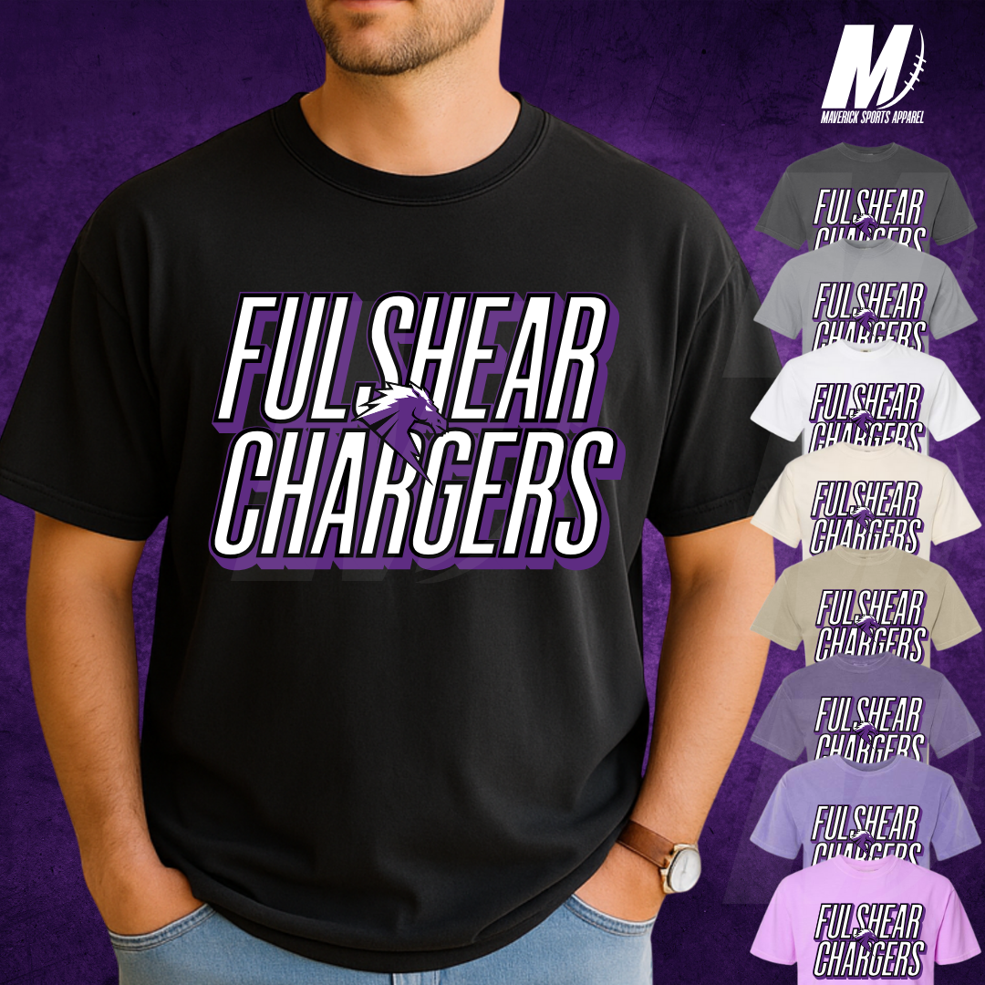 Stacked Fulshear Chargers Comfort Colors® Tee
