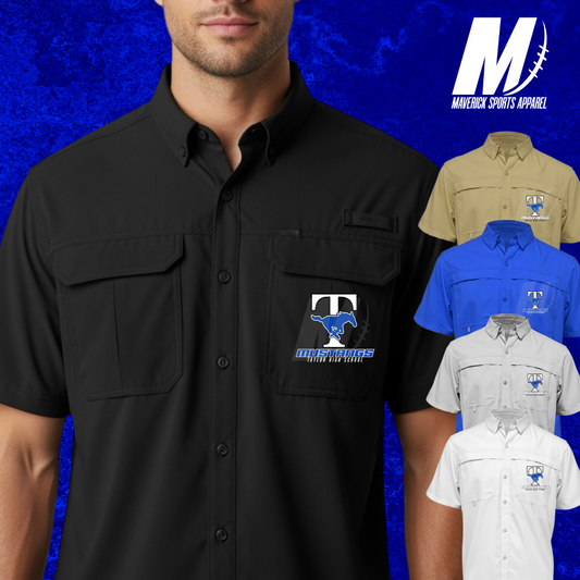 Taylor Mustangs Men’s Short Sleeve Fishing Shirt