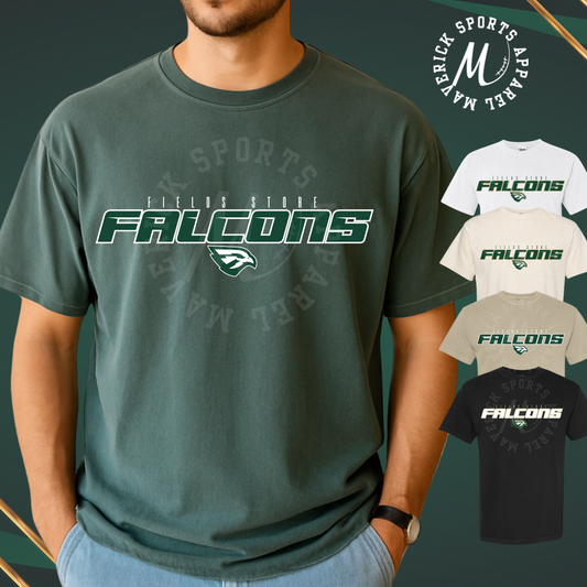 Fields Store Elementary Falcons Block Letter Tee – Comfort Colors®