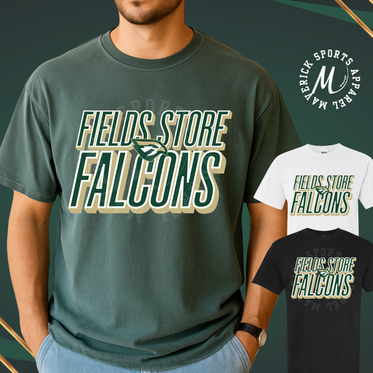 Fields Store Elementary Falcons Stacked Mascot Tee – Comfort Colors®