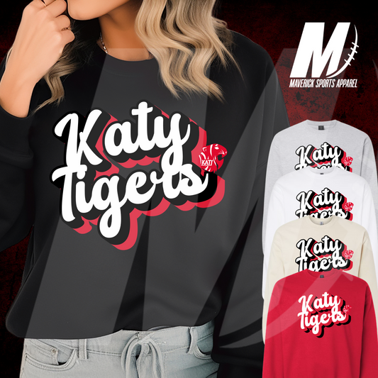 Katy Tigers Vintage Crewneck Sweatshirt