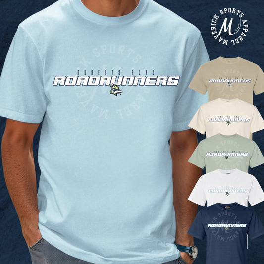 Roberts Road Elementary Roadrunners Block Letter Tee – Comfort Colors®