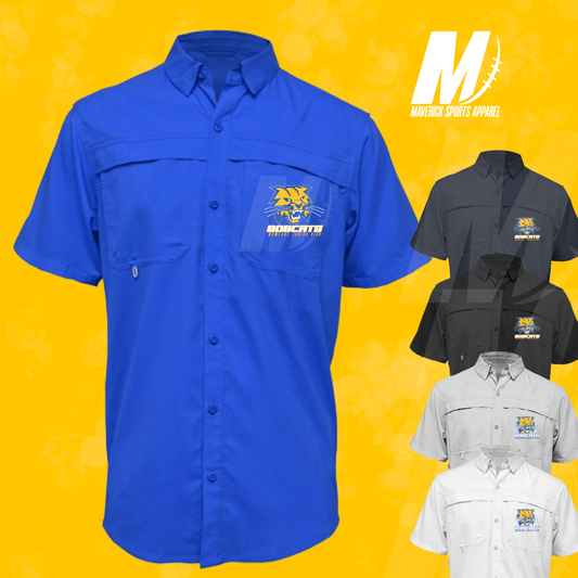 McMeans Bobcats Men’s Short Sleeve Fishing Shirt